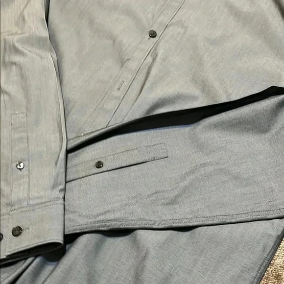 NWOT Calvin Klein Steel Gray Button Down Shirt - Size XL - Picture 3 of 6